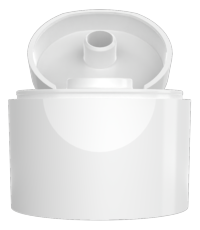 Classic Ultra Cylindrical Flip Top, open position, front angle
