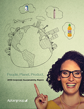 Aptar's 2016 Sustainability Report Cover