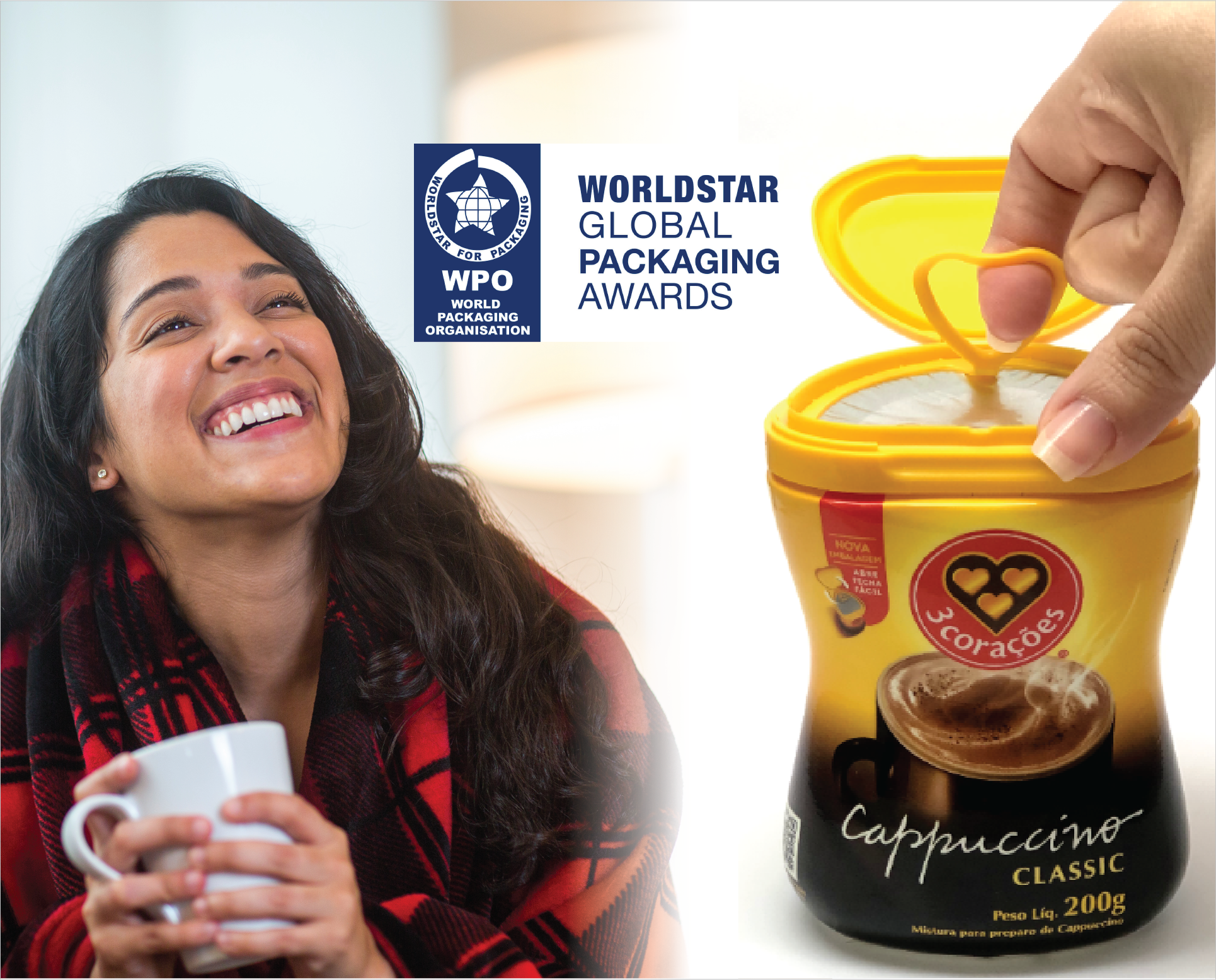 Aptar Closures Wins Third Award for Brazil’s 3Corações Cappuccino Package Design at the 2022 WorldStar Packaging Awards