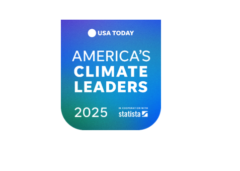 USA Today Climate Leaders 2025 Award Logo Badge