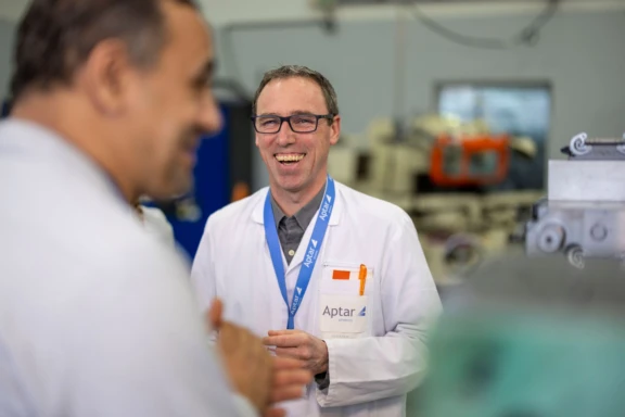 Smiling Aptar Engineer