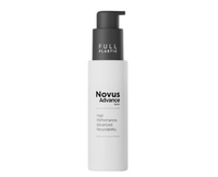 Novus Advance full plastic pump packaging for recyclable skincare product marketing.