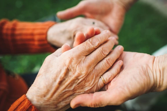 inclusive accessibility elderly holding hands