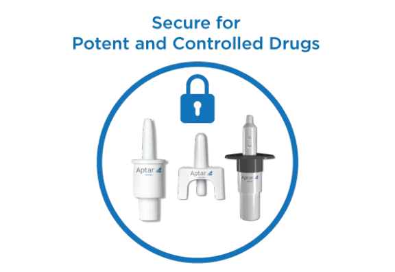 Potent, controlled or scheduled nasal drug delivery systems