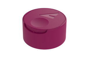 2" Disc Top Lite Closure in Raspberry