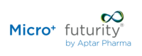 Logo of Micro+ Futurity recyclable monomaterial semi-solid dispenser with Futurity label by Aptar Pharma