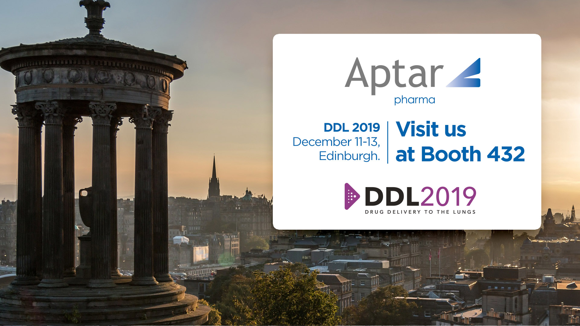 Aptar Pharma showcases portfolio for inhaled drug delivery at DDL19