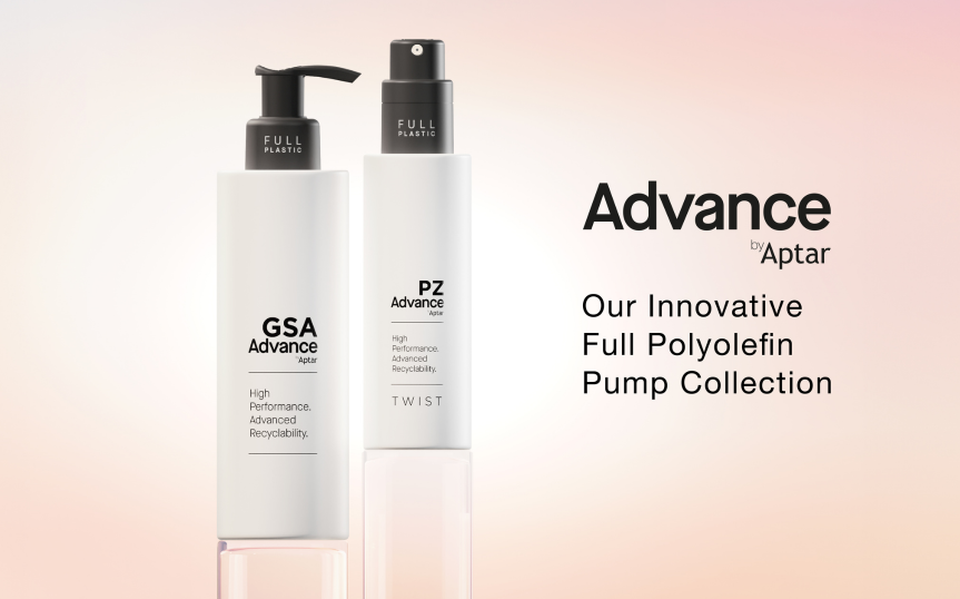 Aptar Beauty Introduces Advance, A New Full-Plastic Pump Collection