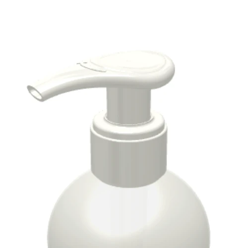 A white plastic Dispensing Pump with Metal-Free Pathway named GSA, shown from the neck up against a plain white background.