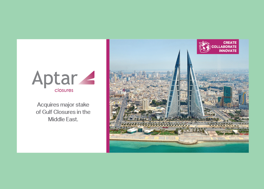 Aptar Closures Acquires Majority Stake of Gulf Closures, Adding Manufacturing Capabilities in the Middle East