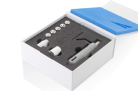 Aptar Pharma's PADA Starter Kit with the lid open showing the individual components for the kit