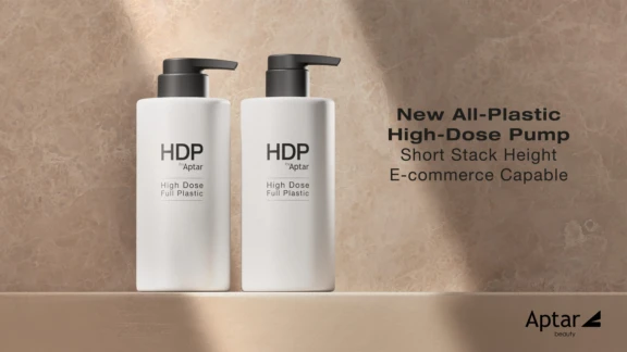 Aptar Beauty's New HDP, A New High-Dose All Plastic Pump