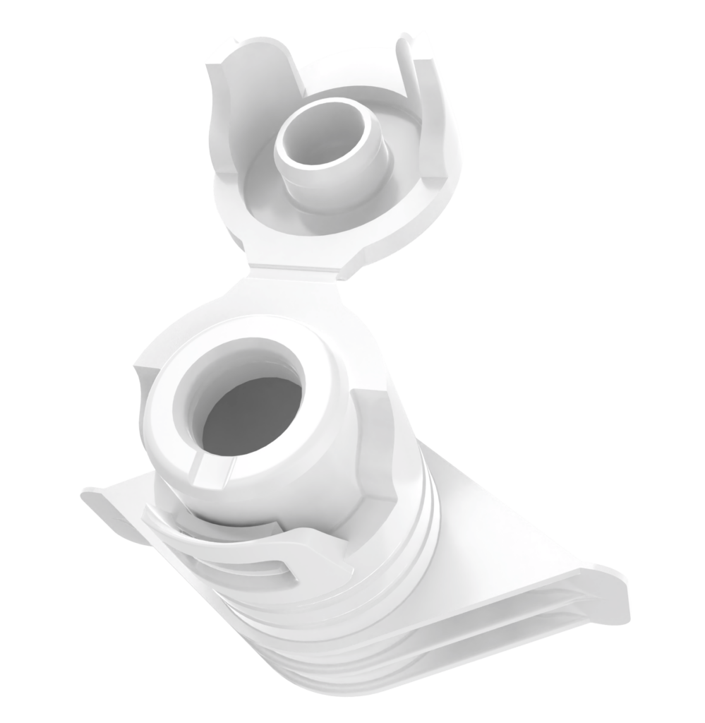 ホワイトホースアッタシュケース Minia One-Piece Flexible Fitment Closure for Mini Pouches | Aptar