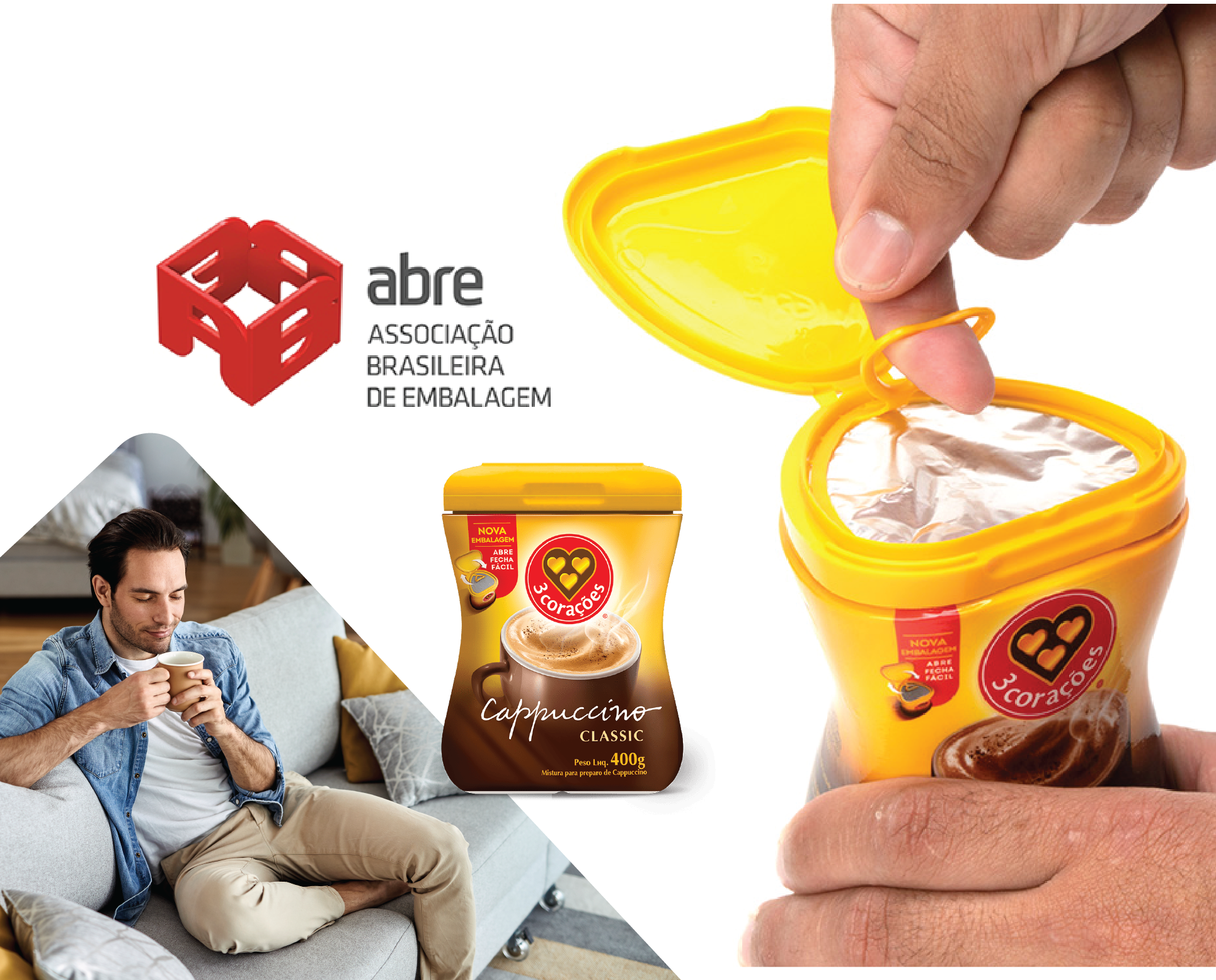 Aptar Closures Receives Bronze Award for Redesign and Innovation of New 3Corações Cappuccino Packaging in Brazil
