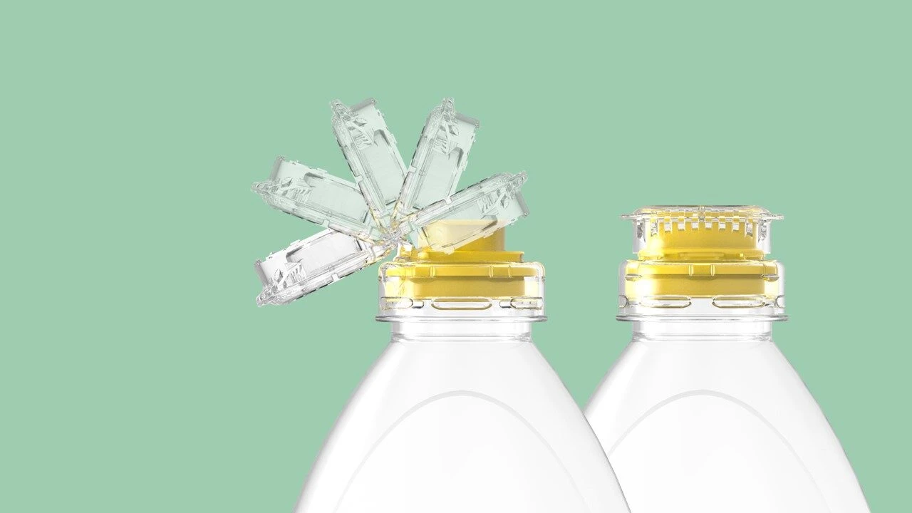 Maestro, tethered edible oil closure