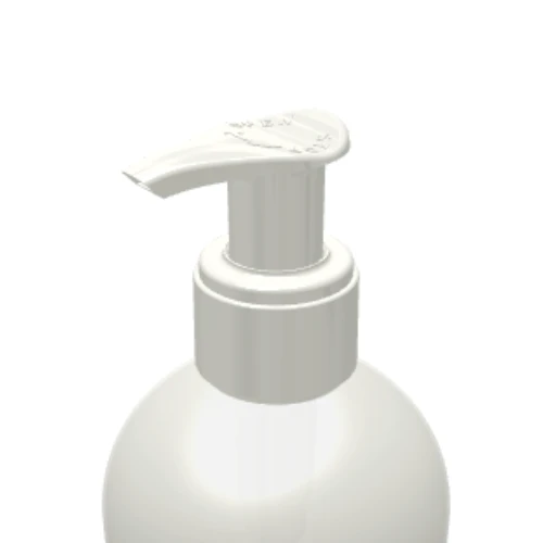 A white plastic dispensing bottle with GSA, a metal-free pathway, shown from the neck up, against a plain white background.
