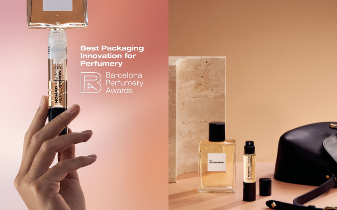 Nomad Refill an innovative fragrance dispenser from Aptar Beauty wins a packaging award