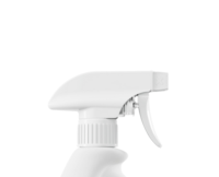 A close-up of a white TSP,  Full-Plastic Trigger Spray Pump bottle with a trigger nozzle, set against a plain white background.