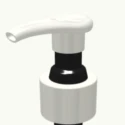 A close-up view of EuroFlow Standard, a high performance dispensing pump, featuring a white plastic pump dispenser with a black base, typically used for liquid soap or lotion bottles, set against a plain light background.