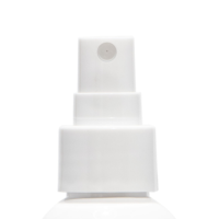 Close-up of Euromist Heaven, a white plastic spray pump nozzle against a plain white background. The nozzle is centered and clearly visible.