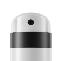 Close-up of Vail, an aerosol actuator for large cans labeled Vail with a black collar, set against a white background.