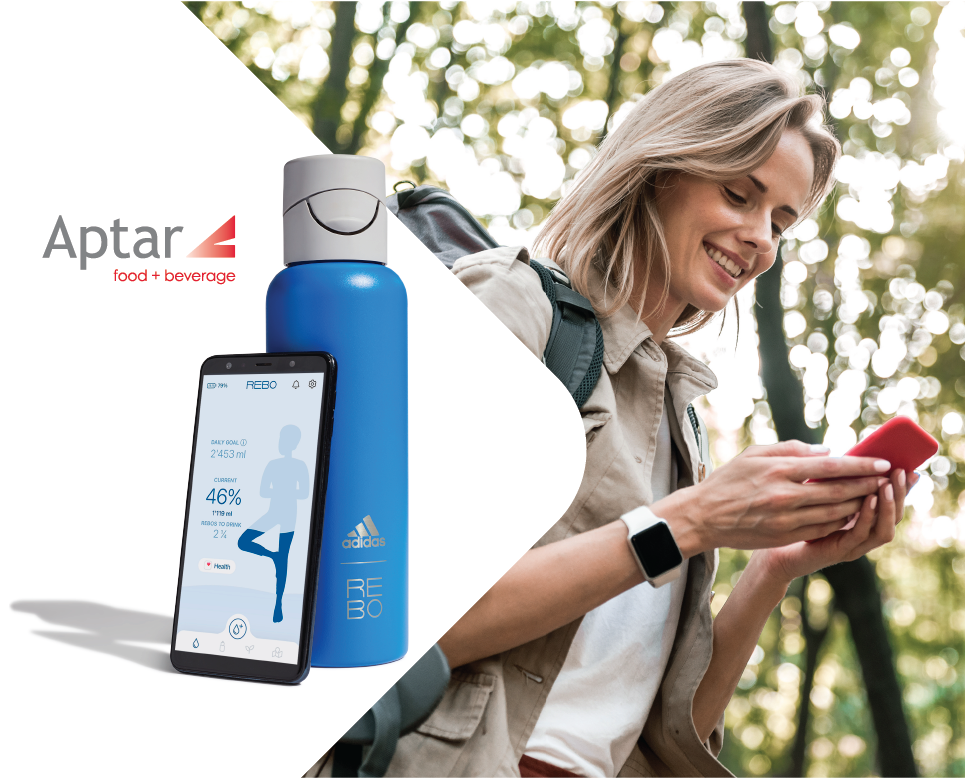 Aptar Closures partners with REBO for launch of a Smart Reusable Water Bottle
