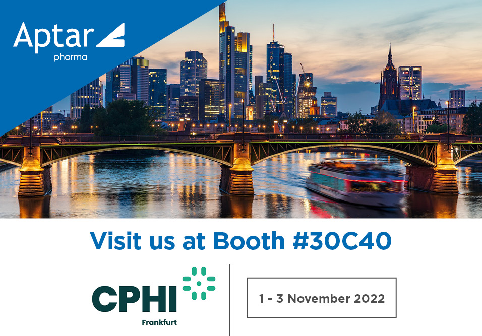 Aptar Pharma Key Exhibitor at CPHI Frankfurt 2022