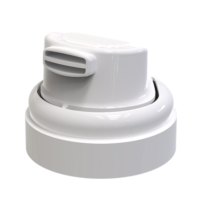 Close-up view of S25, an actuator for gel and foam dispensing, shown against a plain white background.