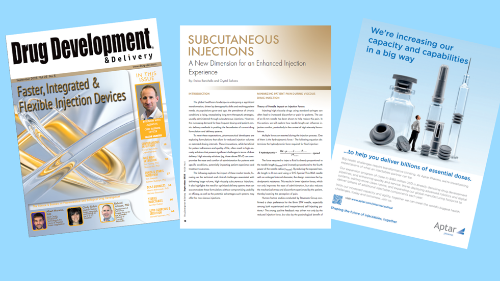 Discover how Aptar Pharma’s RNS 8 mm enhances self-injection systems with proven comfort, compatibility, and performance.