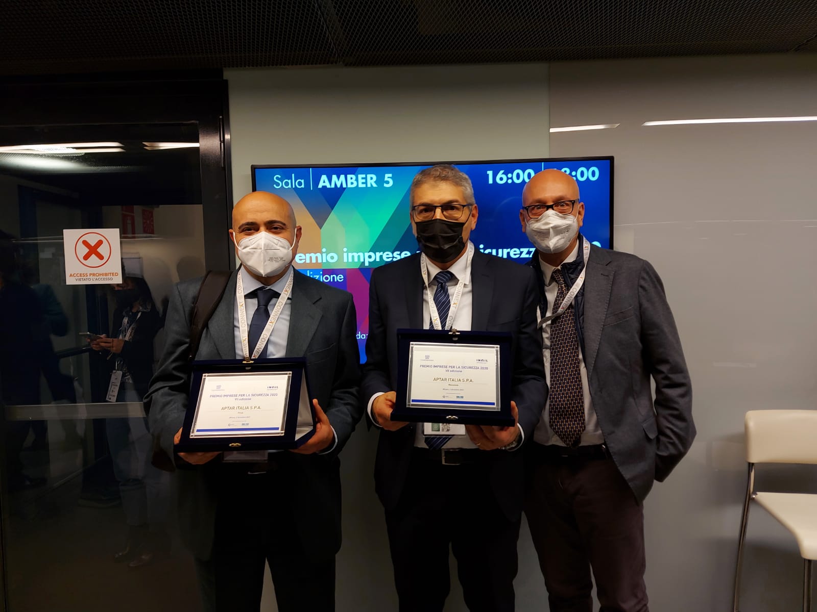 Aptar Italia Received Two Recognitions at the 7th "Enterprise for Safety 2020 Contest