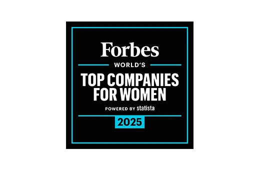 Award Logo for Forbe's 'World's Top Companies for Women 2025