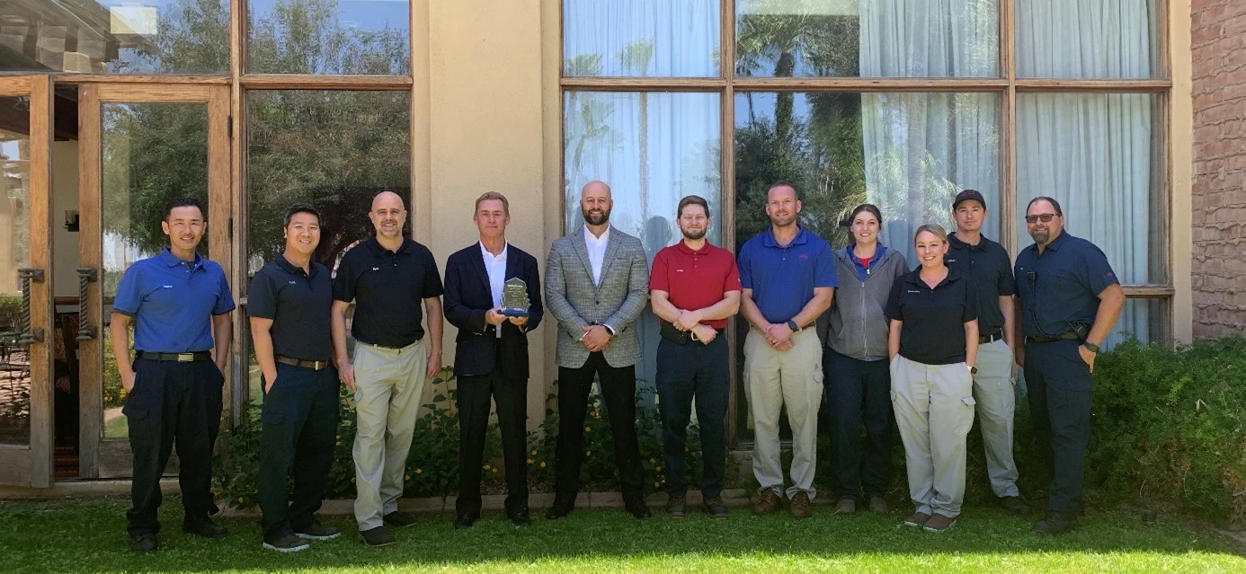 Aptar Food + Beverage team accepting Daisy sour cream Supplier of Year award