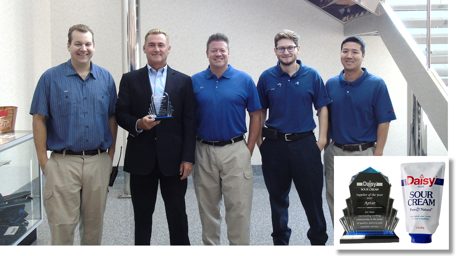 Aptar Closures Named Daisy Brand Sour Cream's Supplier of the Year