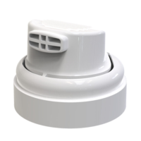 A white plastic actuator for gel and foam named S25 with a rounded base, flat top, and a rectangular vented section featuring a cross-pattern opening on one side. The glossy surface reflects light.