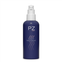 A black PZ Nozzler spray pump with a nozzle is mounted on a white cylindrical bottle. The packaging is displayed against a plain white background.