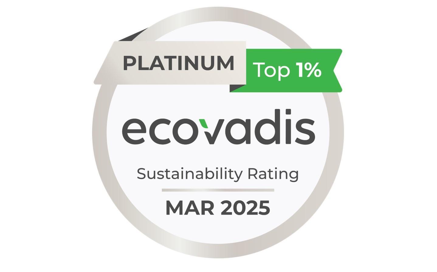 EcoVadis Platinum Badge